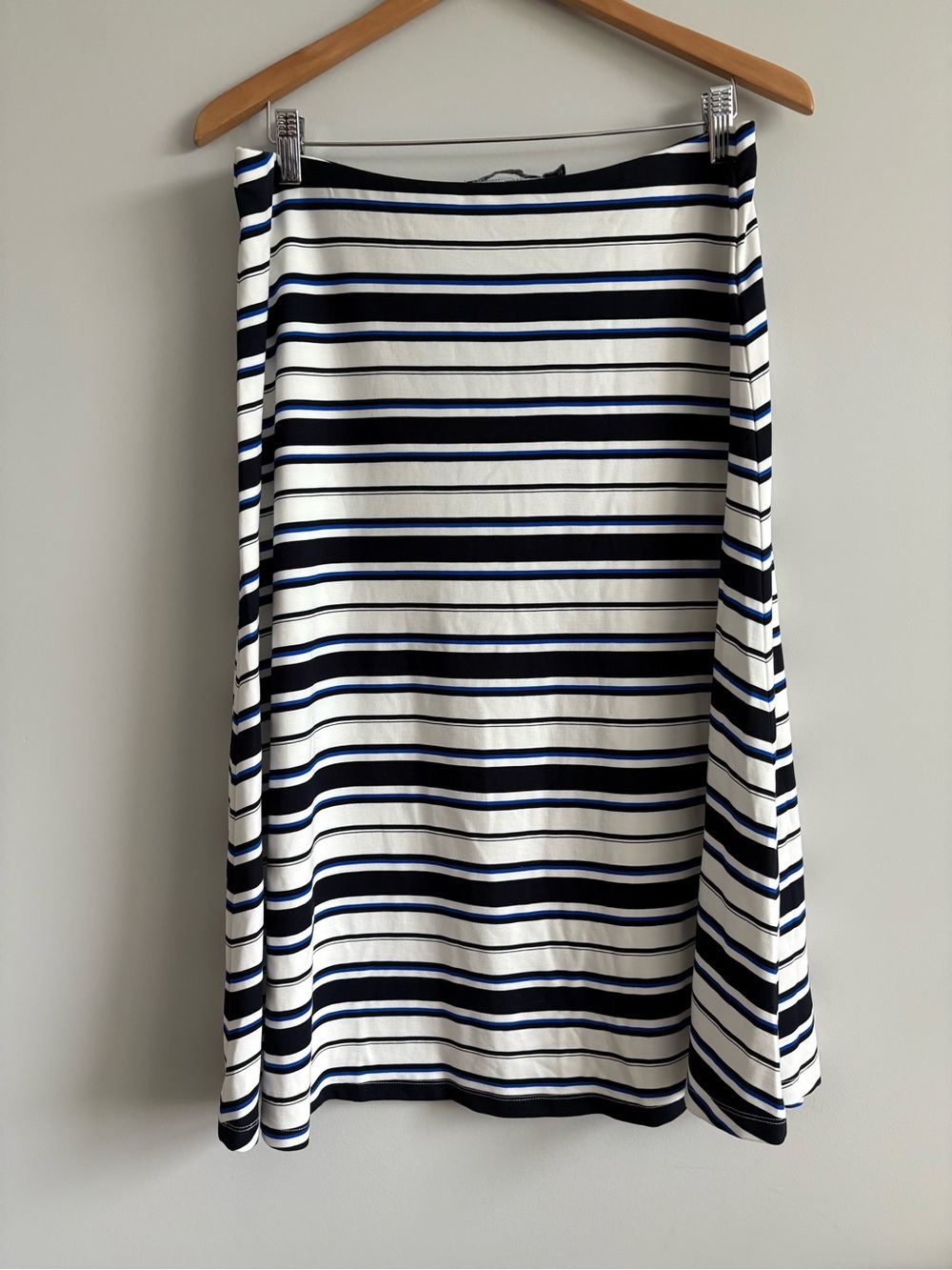 Lauren Ralph Lauren Striped A-Line Midi Skirt | Size Large - Picture 2 of 5